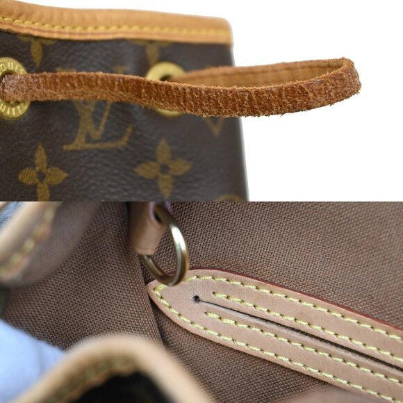 LOUIS VUITTON Montsouris MM Backpack Bag Monogram Leather Brown M51136 79FC054 - Picture 5 of 16